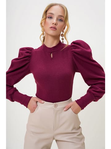 Trend Alaçatı Stili Bluse in Lila