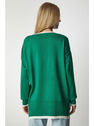 Happiness Istanbul Sweter w kolorze zielonym
