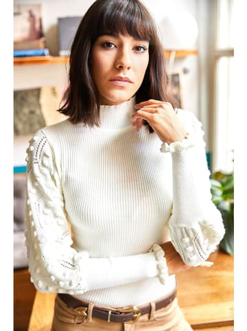 Olalook Sweter w kolorze białym