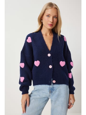 Happiness Istanbul Kardigan w kolorze granatowo-jasnoróżowym