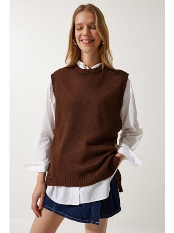 Happiness Istanbul Pullunder in Braun