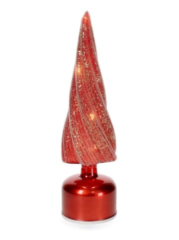 Bizzotto Decoledlamp "Karyn" rood - (H)33 cm