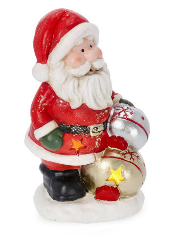 Bizzotto Decoledlamp "Santa" rood - (H)20 cm