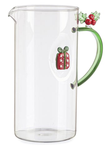 Bizzotto Karaf "Gift" groen/rood - (H)20 x  Ø 10 cm