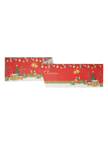 Bizzotto Tischläufer "Magical" in Rot - (L)183 x (B)33 cm
