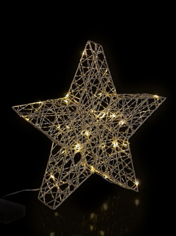 Bizzotto Dekoracyjna lampa LED "Will" w kolorze złotym - 30 x 30 cm