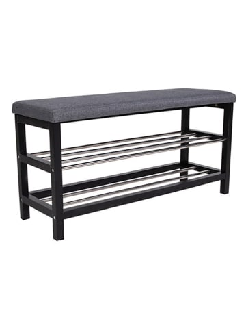 House Nordic Schuhbank in Dunkelgrau - (B)100 x (H)50 x (T)34 cm