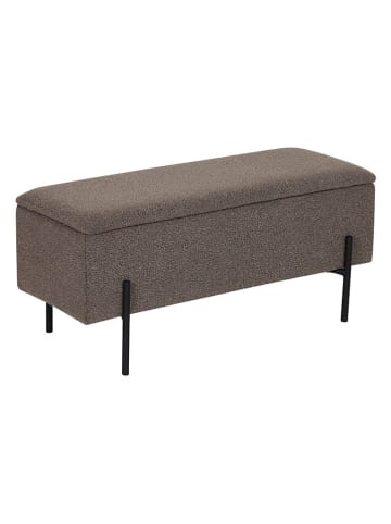 House Nordic Aufbewahrungsbank "Watford" in Braun - (B)93 x (H)43 x (T)36,5 cm