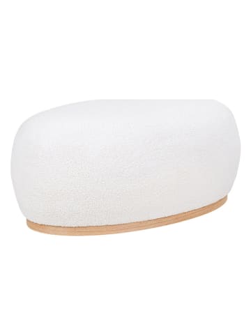 House Nordic Poef "Manhattan" wit - (B)88,5 x (H)36 x (D)54,5 cm