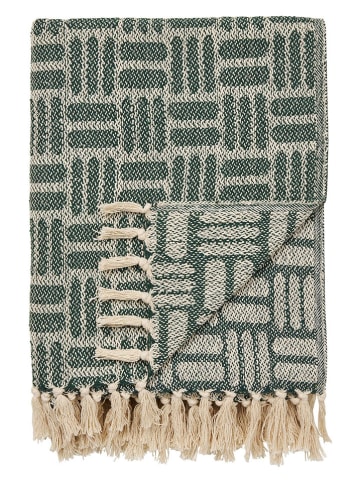 House Nordic Plaid "Adana" in Grün - (L)180 x (B)130 cm