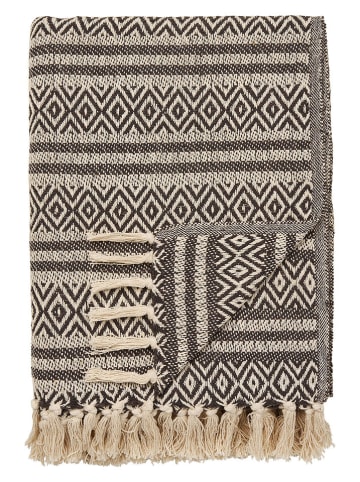 House Nordic Plaid "Adana" in Braun - (L)180 x (B)130 cm