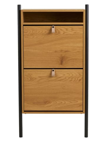 House Nordic Schuhschrank "Barco" in Braun - (B)62 x (H)118 x (T)26 cm 