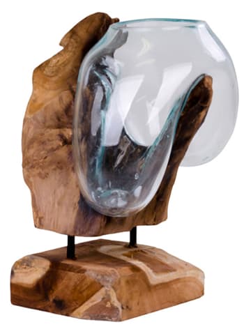 House Nordic Vase in Hellbraun - (B)18 x (H)25 x (T)15 cm