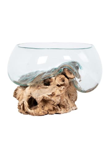 House Nordic Vase in Braun - (H)20 x Ø 26 cm