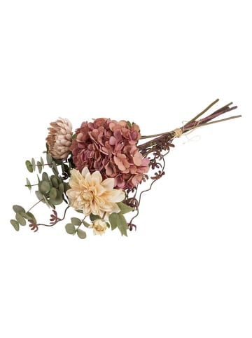 House Nordic Sztuczny bukiet "Dahlia" w kolorze różowo-kremowym - wys. 68 cm