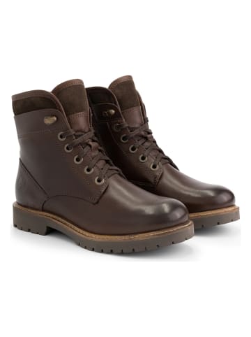 TRAVELIN' Leren boots "Langesund" bruin