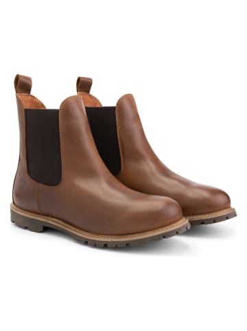 TRAVELIN' Chelseaboots "Leikanger" bruin