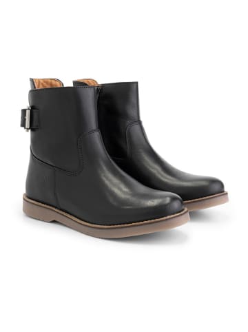 TRAVELIN' Leren boots "Loudeac" zwart