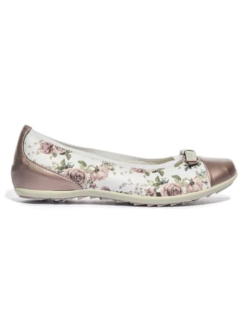 Primigi Leder-Ballerinas "Hilary" in Weiß/ Altrosa