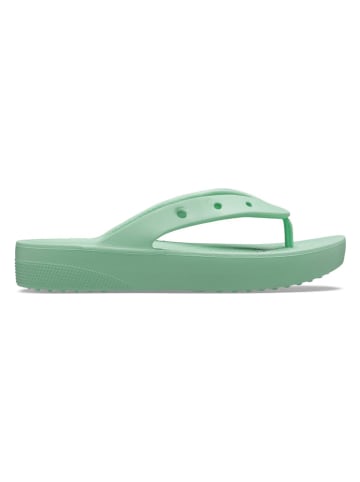 Crocs Zehentrenner "Classic Platform" in Grün
