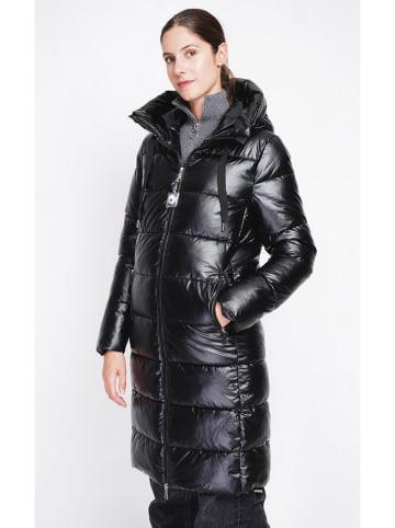 ASSUILI Steppmantel in Schwarz