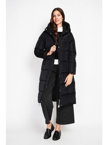 ASSUILI Steppmantel in Schwarz