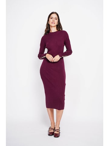 ASSUILI Gebreide jurk bordeaux