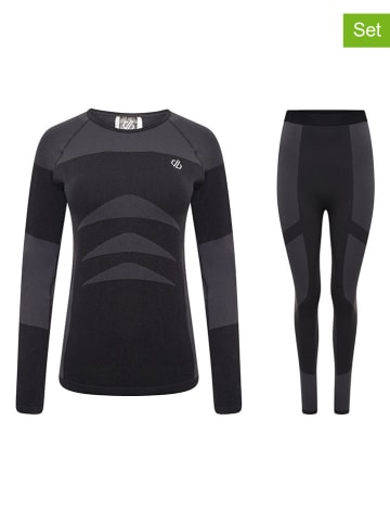Dare 2b 2tlg. Set: Thermowäsche "In The Zone III" in Schwarz/ Grau