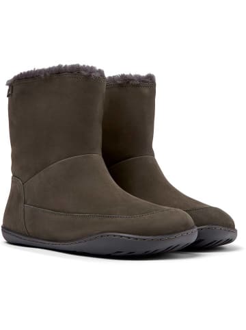Camper Leder-Winterboots antraciet