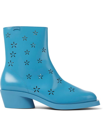 Camper Leder-Stiefeletten in Hellblau