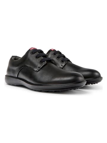 Camper Leren veterschoenen zwart