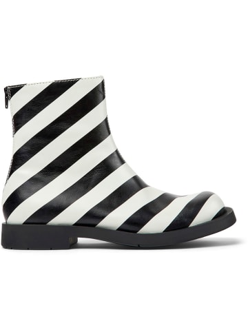 Camper Leder-Boots in Schwarz/ Weiß