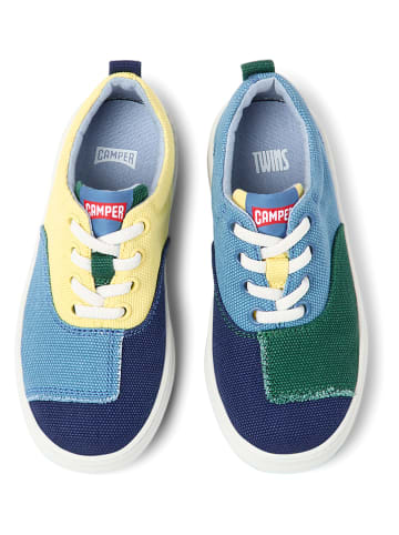 Camper Sneakers in Hellblau/ Gelb/ Grün