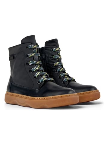 Camper Leder-Boots in Schwarz