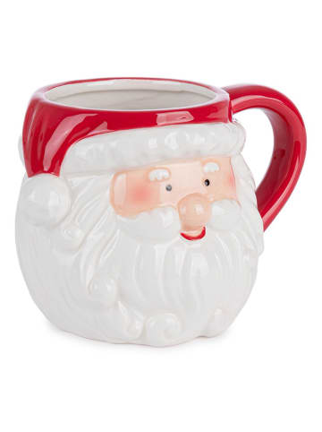 Bizzotto Tasse "Snowy Santa" in Rot - (H)10 x  Ø 10,5 cm