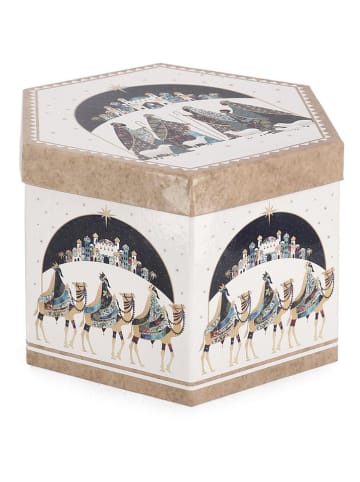 Bizzotto Kerstballen "Bliss" wit/beige - Ø 7,5 cm - 14 stuks