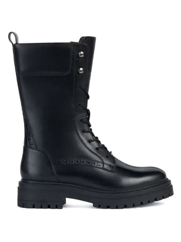 Geox Leder-Stiefel "Iridea" in Schwarz