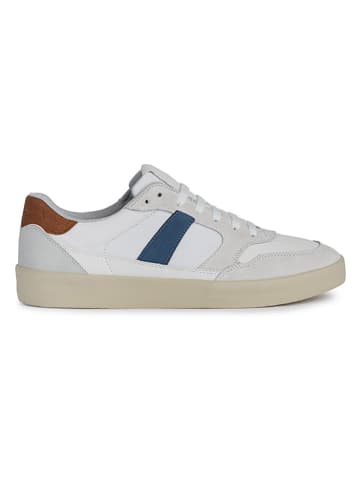 Geox Sneakersy "Affile" w kolorze kremowym ze wzorem