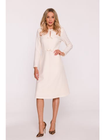 Stylove Sukienka w kolorze kremowym