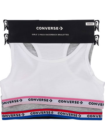 Converse 2-delige set: bustiers grijs/wit