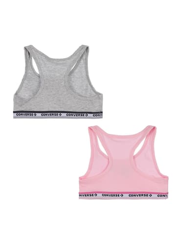 Converse 2-delige set: bustiers grijs/lichtroze