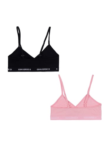 Converse Topy (2 szt.) w kolorze jasnoróżowym i czarnym