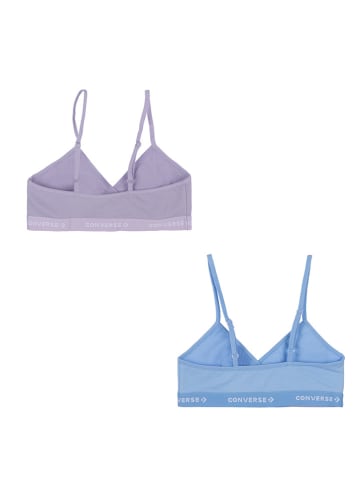 Converse 2-delige set: bustiers paars/lichtblauw