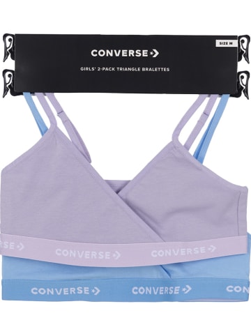 Converse 2-delige set: bustiers paars/lichtblauw