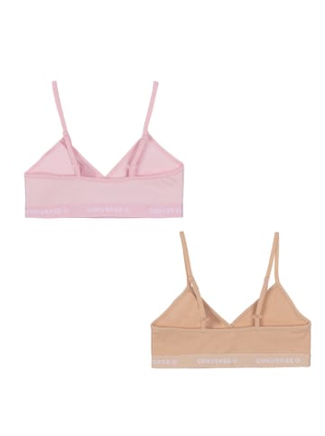 Converse 2-delige set: bustiers beige/lichtroze