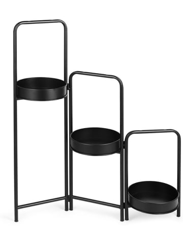 Lifa Living Pflanzenständer "Rose" in Schwarz - (B)52 x (H)90 x (T)20 cm