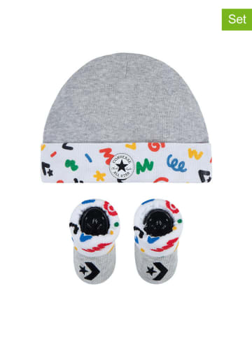 Converse 2-częściowy zestaw w kolorze szarym ze wzorem