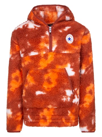 Converse Fleecepullover in Orange/ Hellbraun