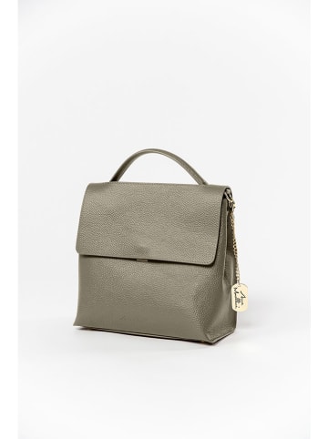 Anna Morellini Leren handtas "Gioconda" taupe - (B)34 x (H)15 x (D)13 cm