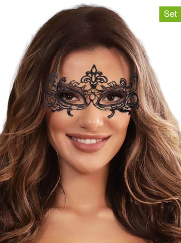 INTIMAX 2-delige set: oogmaskers zwart